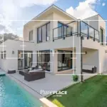 Contemporary pool Villa - Mont Saint-Loup